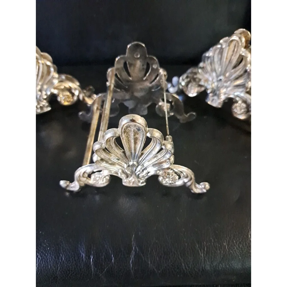 Vintage Baroque Style Silver‎ Plated Buffet Caddies